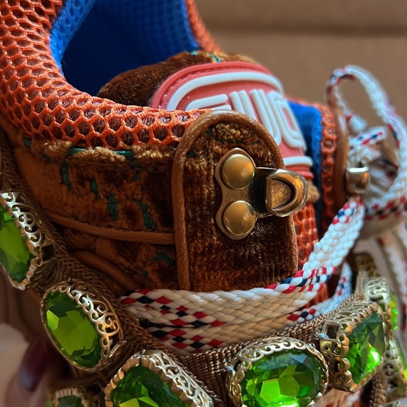 Gucci crystal Chunky sneakers - Picture 4 of 11